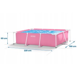 Plieninis sodo baseinas 220x150cm intex 28266