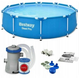 Rėmas sodo baseinas su pompa 305 x 76 cm bestway 56679