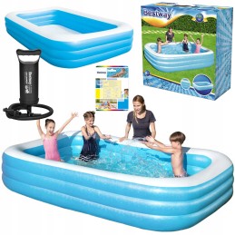 Bestway Latki pripučiamas baseinas, 3 viename stūmoklinis siurblys