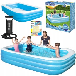 Bestway pripučiamas sodo baseinas, stūmoklinis siurblys, 3 viename remonto lazdos