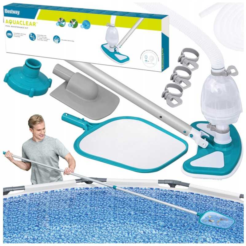 Dulkių siurblys baseinų valymui 2in1 rinkinys bestway 58234 modelis 2024