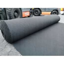 Kokybiška juoda pes150n geotekstilė, matmenys 0,5 m x 5 m