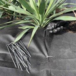 Juoda stora agrotekstilė piktžolėms 50g agrotekstilė 1,6x70m