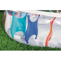 Pripučiamas šeimos baseino elipsės 229x152x51cm bestway remonto rinkinys