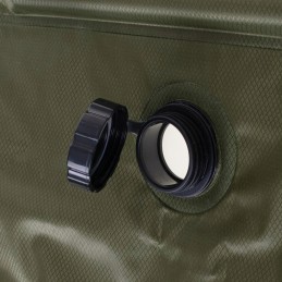 Kempingo saulės turistinis dušas 20l xxl su termometru