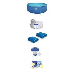 Sodo baseinas 19 in 1, rėmas, 305x76, nemokamas siurblys