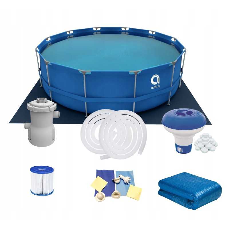 Sodo baseinas 20 in 1, rėmas, 305x76, nemokamas siurblys