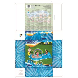 Pripučiama žaidimų aikštelė 257 x 145 x 91 cm bestway 53092