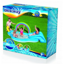 Pripučiamas baseinas, žaidimų aikštelė su bestway čiuožykla