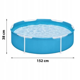 Apvalaus rėmo baseinas vaikams 152 x 38 cm bestway 56283