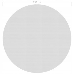 Plaukiojanti saulės folija iš PE, 356 cm, pilka
