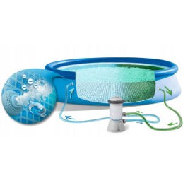 Sodo baseinas su siurbliu 3 96m x 084m 6in1 intex