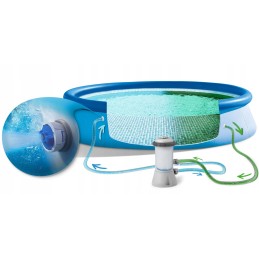 Išplečiamas sodo baseinas 366 x 76 cm rinkinys 9in1 bestway 57274