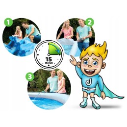 Išplečiamas sodo baseinas 366 x 76 cm rinkinys 9in1 bestway 57274