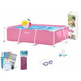Plieninis sodo baseinas 220x150x60 intex 28266 rinkinys 8in1 modelis 2024