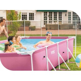 Plieninis sodo baseinas 220x150x60 intex 28266 rinkinys 8in1 modelis 2024