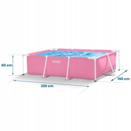 Plieninis sodo baseinas 220 x 150 x 60 cm intex 28266