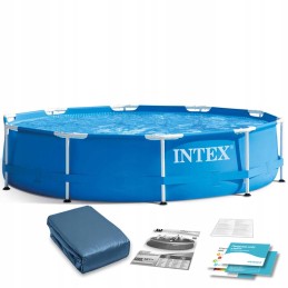 Tērauda dārza baseins 305 x 76 cm komplekts 2in1 intex 28200