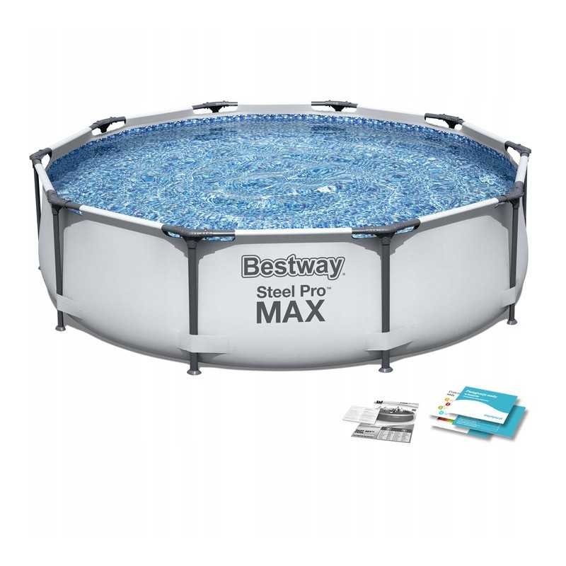 Plieninis sodo baseinas 305 x 76 cm rinkinys 4in1 bestway 56406