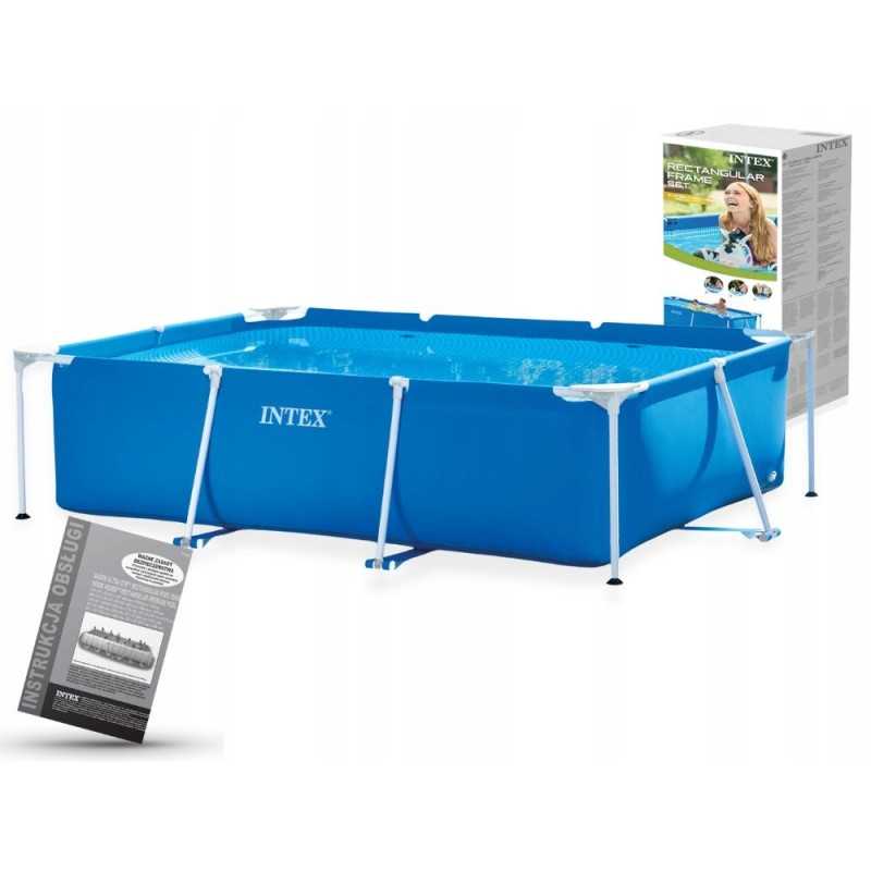 Plieninis sodo baseinas 220x150x60 intex 28270