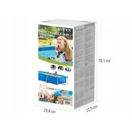 Plieninis sodo baseinas 220x150x60 intex 28270