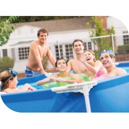Plieninis sodo baseinas 220x150x60 intex 28270