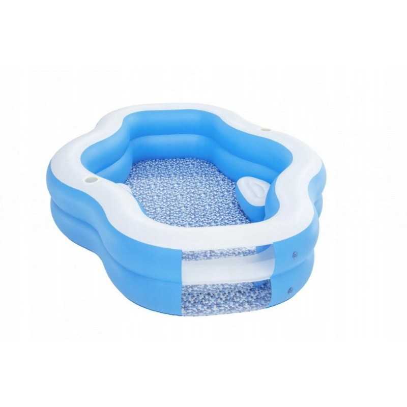 Pripučiamas šeimos baseinas 270x198x51cm bestway langas 2 pripučiamos sėdynės
