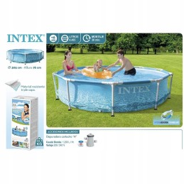 Ocean frame pool with pump 305x76 cm garden