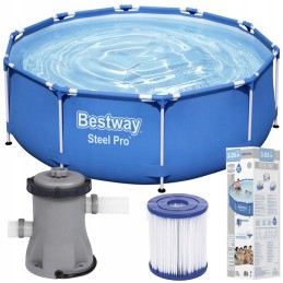 Sodo karkasinis baseinas visai šeimai su pompa 305x76cm bestway 56679