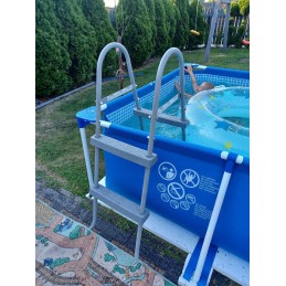 Dviejų pakopų baseino kopėčios 84 cm 58430 bestway