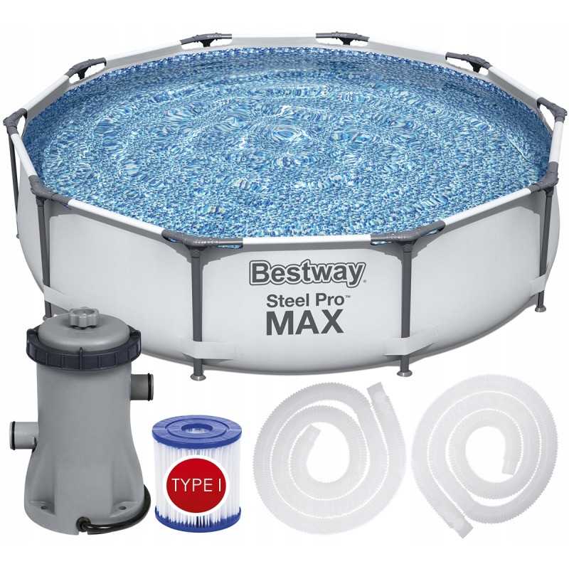7in1 rėmo baseinas pro max 305x76 bestway 56408