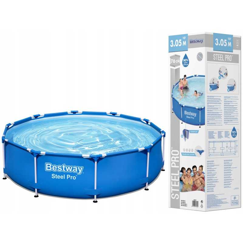 Bestway karkasinis baseinas 305x76 cm 10 pėdų sodo šeimos šeima