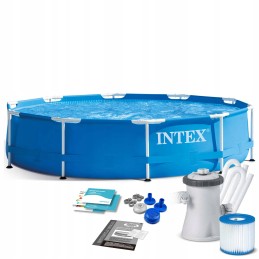 Tērauda dārza baseins 305 x 76 cm 9in1 intex 28202gn