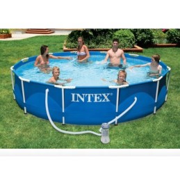 Tērauda dārza baseins 305 x 76 cm 9in1 intex 28202gn