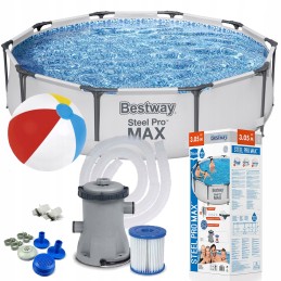 Bestway 56408 sodo baseino rėmas 305x76cm rinkinio siurblio filtro rutulys