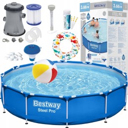 Frame garden pool 366x76cm bestway 56681 10in1 large filter pump