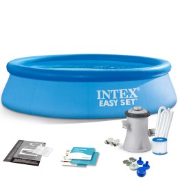 Intex išsiplečiantis sodo baseinas 244x61 komplektas 16in1