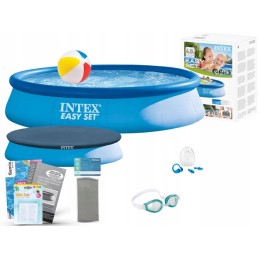 Išplečiamasis sodo baseinas 396x84 intex 28143 rinkinys 9in1 modelis 2024