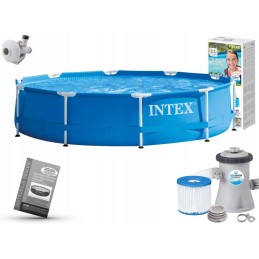Garden pool 305x76 frame with pump intex 28202 model 2024