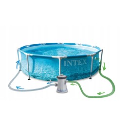 3in1 rėmo baseinas su pompa 305x76 intex 28208