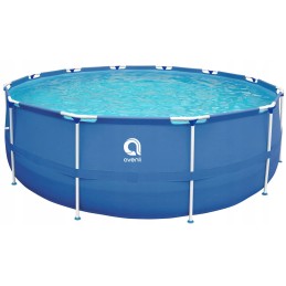 Plieninis sodo baseinas su pompa, 305 x 76 cm