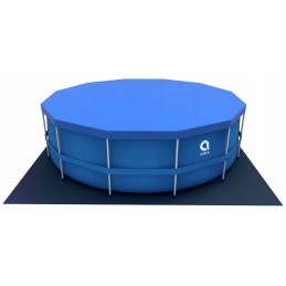 Plieninis sodo baseinas su pompa, 305 x 76 cm