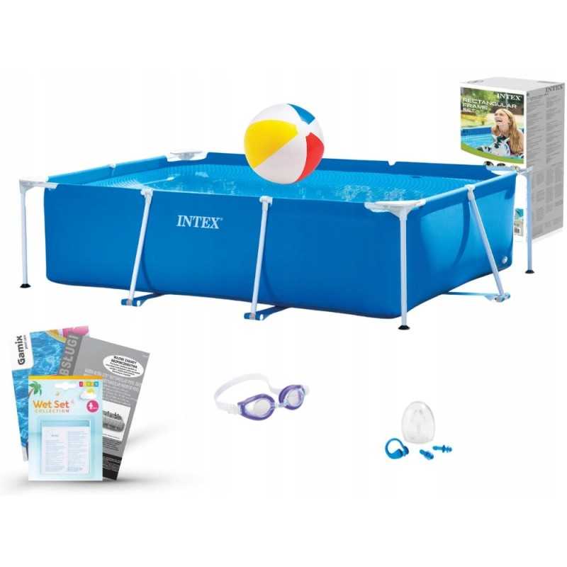 Intex plieno karkaso sodo baseinas 220x150x60 28270