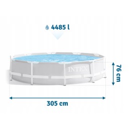 Plieninis sodo baseinas 305 x 76 cm intex 26700