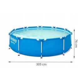 Plieninis sodo baseinas 305 cm x 76 cm bestway 56