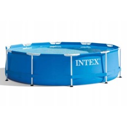 Plieninis sodo baseinas 305 x 76 cm rinkinys 2in1 intex 28200