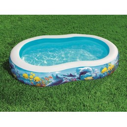 Didelis 262 cm pripučiamas žuvų baseinas bestway 54118
