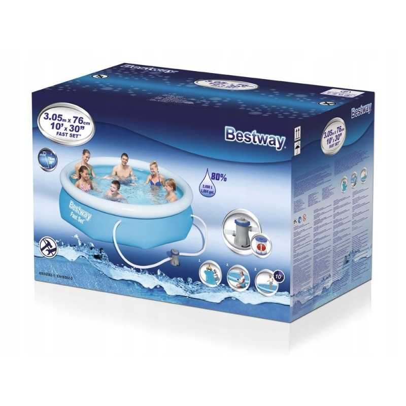 Bestway sodo baseinas 305 x 76 išplėtimas su siurbliu