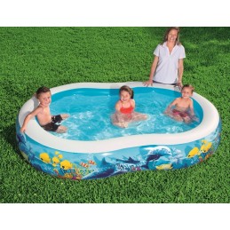 Didelis 262 cm pripučiamas žuvų baseinas bestway 54118
