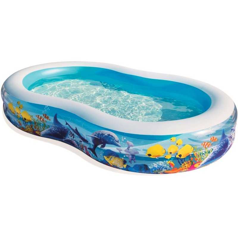 262 cm didelis pripučiamas žuvų baseinas bestway 54118